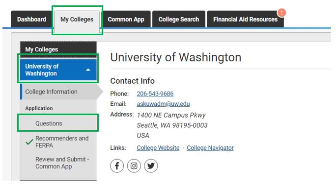 Applying With The Common App Office Of Admissions