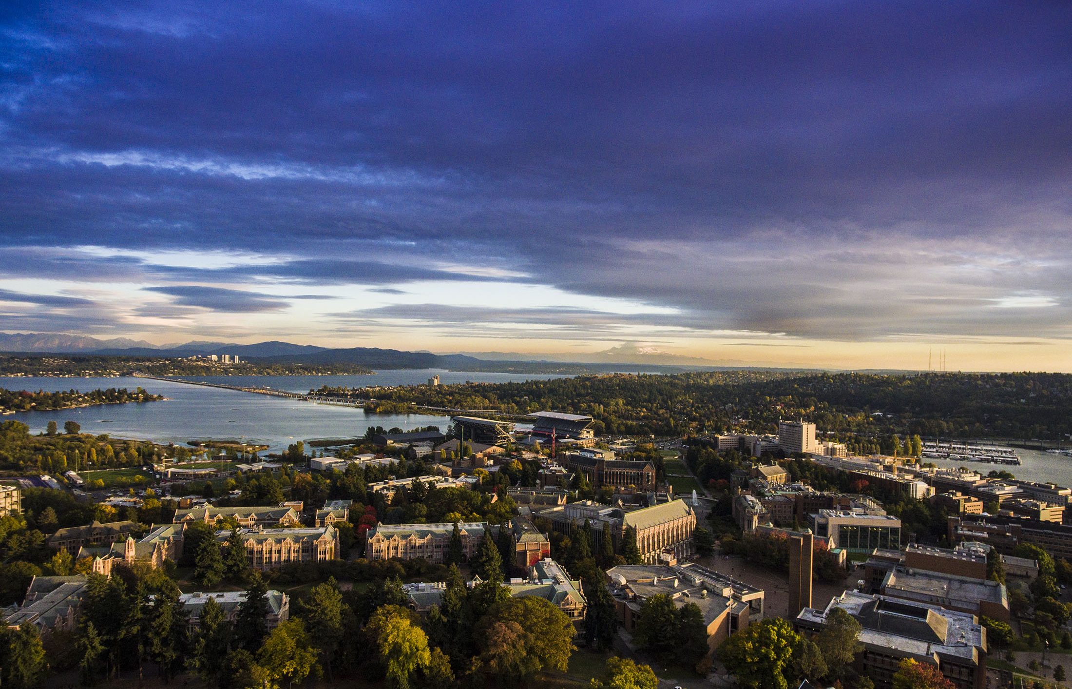 WHERE IT'S ALL HAPPENING, From outdoor adventure to the cutting edge of new tech, the UW campus is a springboard for everything Seattle has to offer — and beyond.